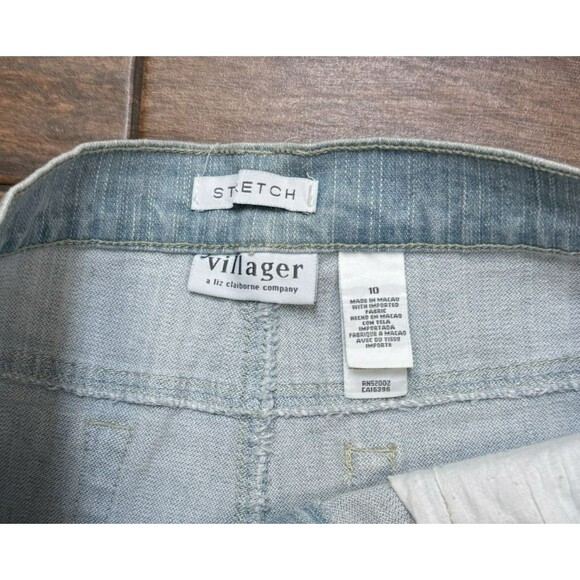 Women's Villager Liz Claiborne Cropped Jeans Stretch Size 10 NWT RN52002 - Picture 6 of 8